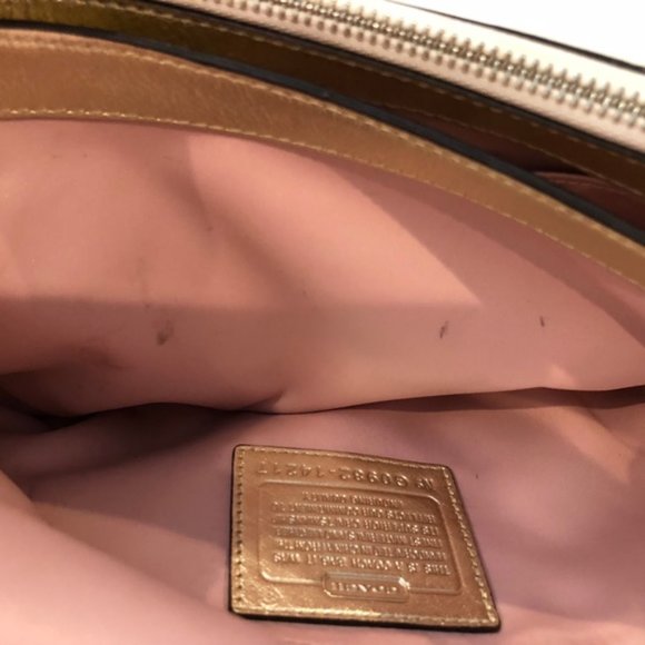 Coach Metallic Kristen Op Art Clutch- RARE! - Picture 8 of 15